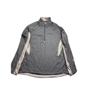 Under Armour Mens Heat Gear Fitted Long Sleeve 1/4 Zip Pullover XL Thumbholes